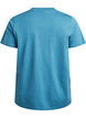 Basis t-shirt i bomuld med rund hals , Gr&aring;, Packshot image number 1