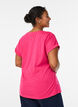 Kort&aelig;rmet t-shirt i bomuldsblanding, Lyser&oslash;d, Model image number 2