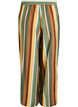 L&oslash;se viskosebukser med striber, Brun, Packshot image number 1