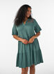 Jerseykjole med blondedetaljer og lagdelt sk&oslash;rt, Gr&oslash;n, Model image number 0