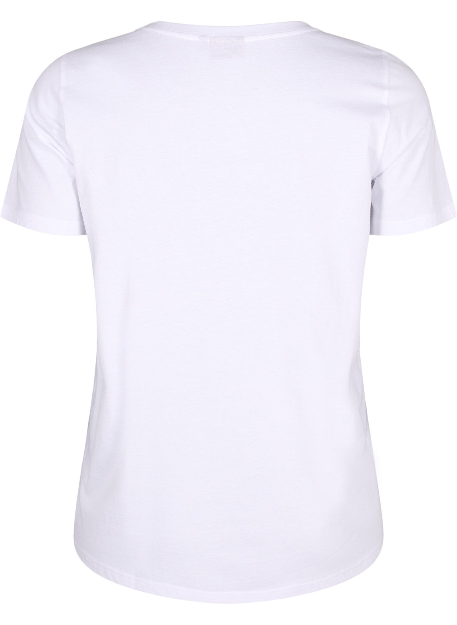 Zizzi T-shirts med blomster motiv, Bright W. w. Flower, Packshot image number 1