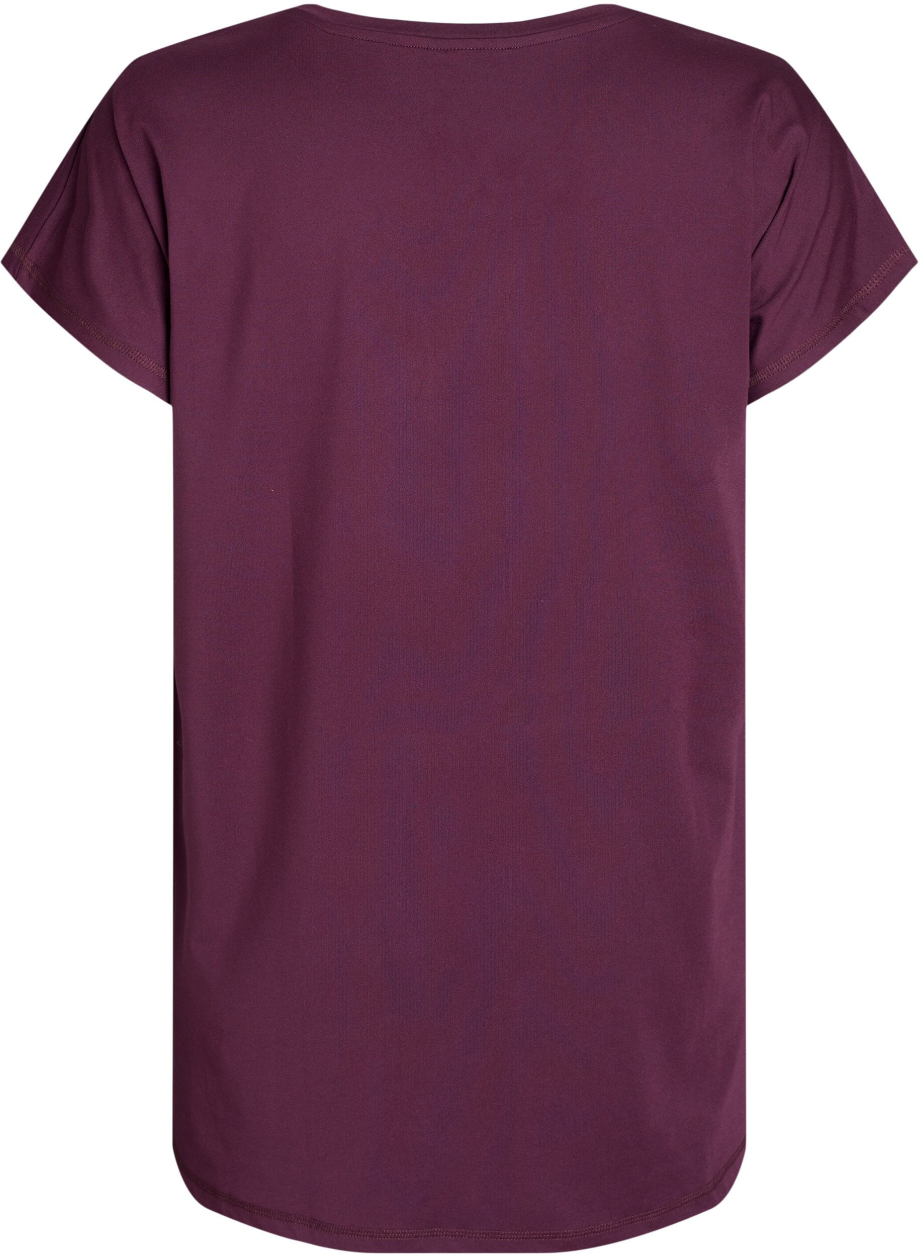 ZizziLang tr&aelig;nings t-shirt, R&oslash;d, Packshot image number 1