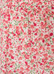Bluse i bomuld med firkantet udsk&aelig;ring, R&oslash;d, Packshot image number 2