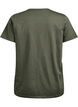 T-shirt med knapdetalje, Gr&oslash;n, Packshot image number 1