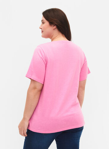 2-pak basis t-shirt i bomuld, Rosebloom/Navy B, Model image number 1