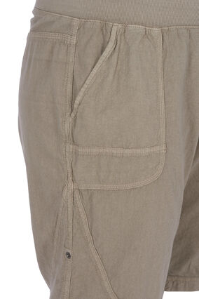 Løse shorts i bomuld, Elephant Skin, Packshot image number 2
