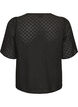 Bluse i broderie anglaise med knaplukning, Sort, Packshot image number 1