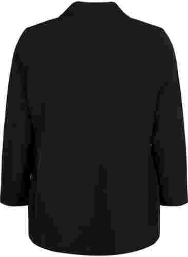 Klassisk blazer med knaplukning, Black, Packshot image number 1