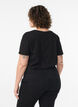 Ensfarvet basis t-shirt i bomuld, Sort, Model image number 2