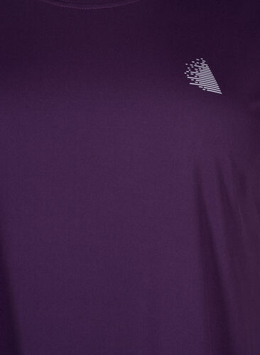 Kortærmet trænings t-shirt, Purple Pennant, Packshot image number 2