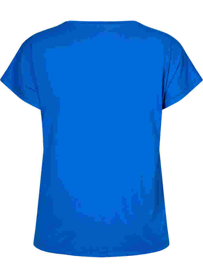 Kortærmet trænings t-shirt, Lapis Blue, Packshot image number 1