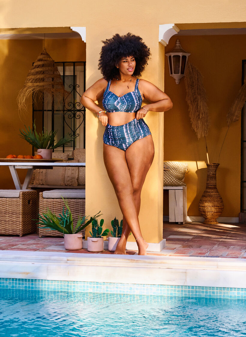 Printet bikini overdel, Tie Dye AOP, Image image number 0