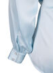 Festbluse i satin med wrap, Delicate Blue, Packshot image number 4