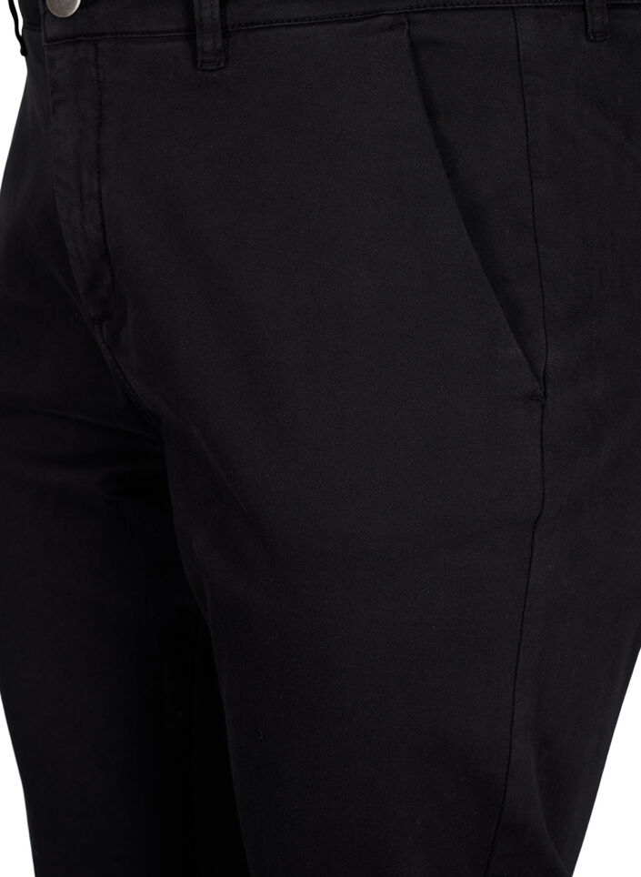 Chinos i bomuld, Black, Packshot image number 2