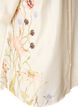 Skjortebluse med albuelange &aelig;rmer og blomster detaljer, Beige, Packshot image number 3