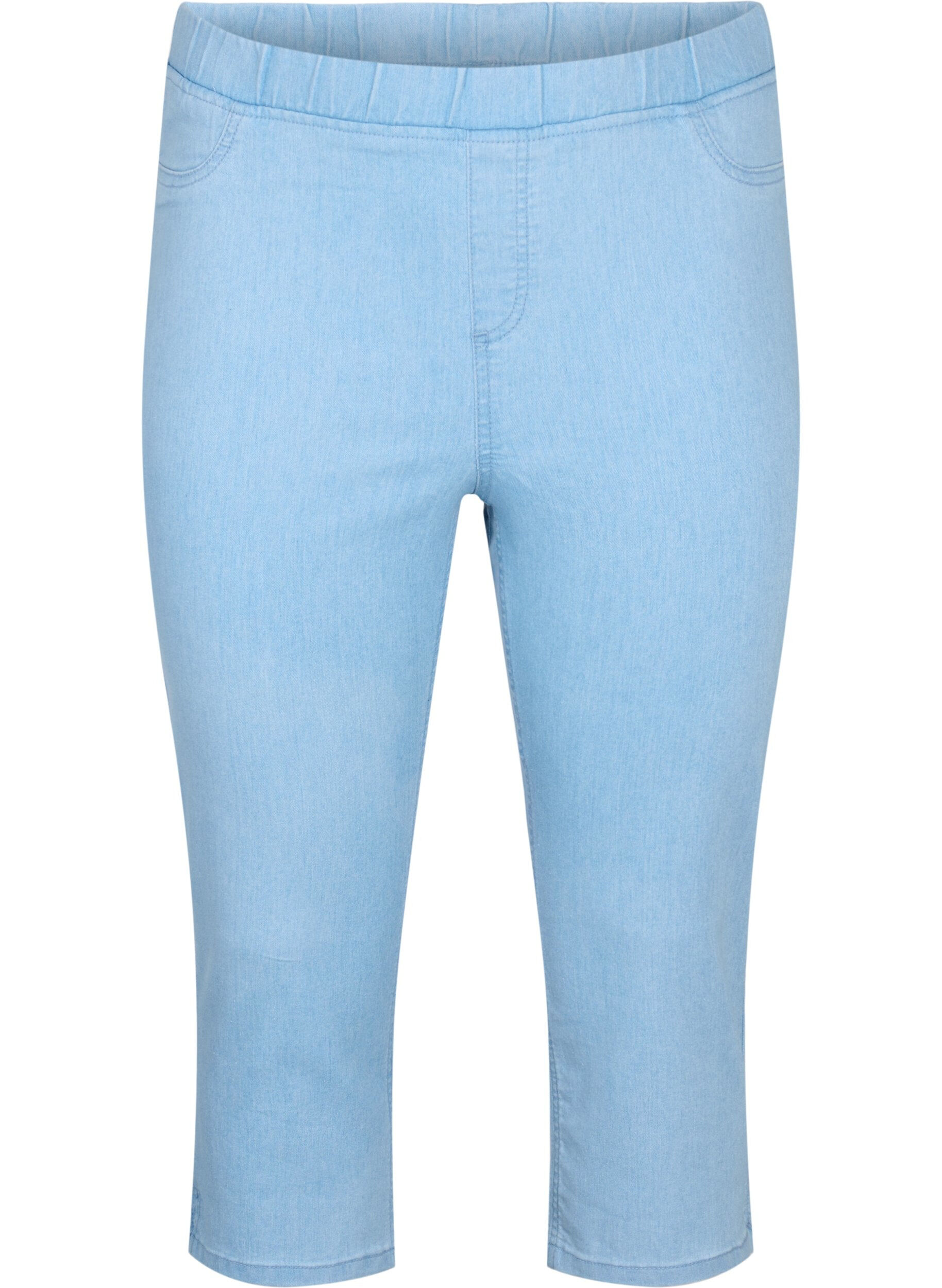 Zizzi Knickers i bomuldsmix, Light blue denim, Packshot image number 0