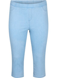 Knickers i bomuldsmix, Light blue denim