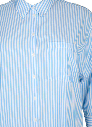 Lang stribet skjorte med 3/4 ærmer, Marina W. Stripe, Packshot image number 2