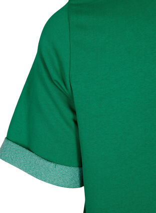 Sweatkjole med korte ærmer og slids, Jolly Green, Packshot image number 3