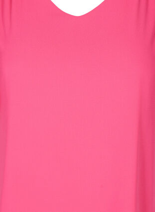 Bluse med korte ærmer, Fandango Pink, Packshot image number 2