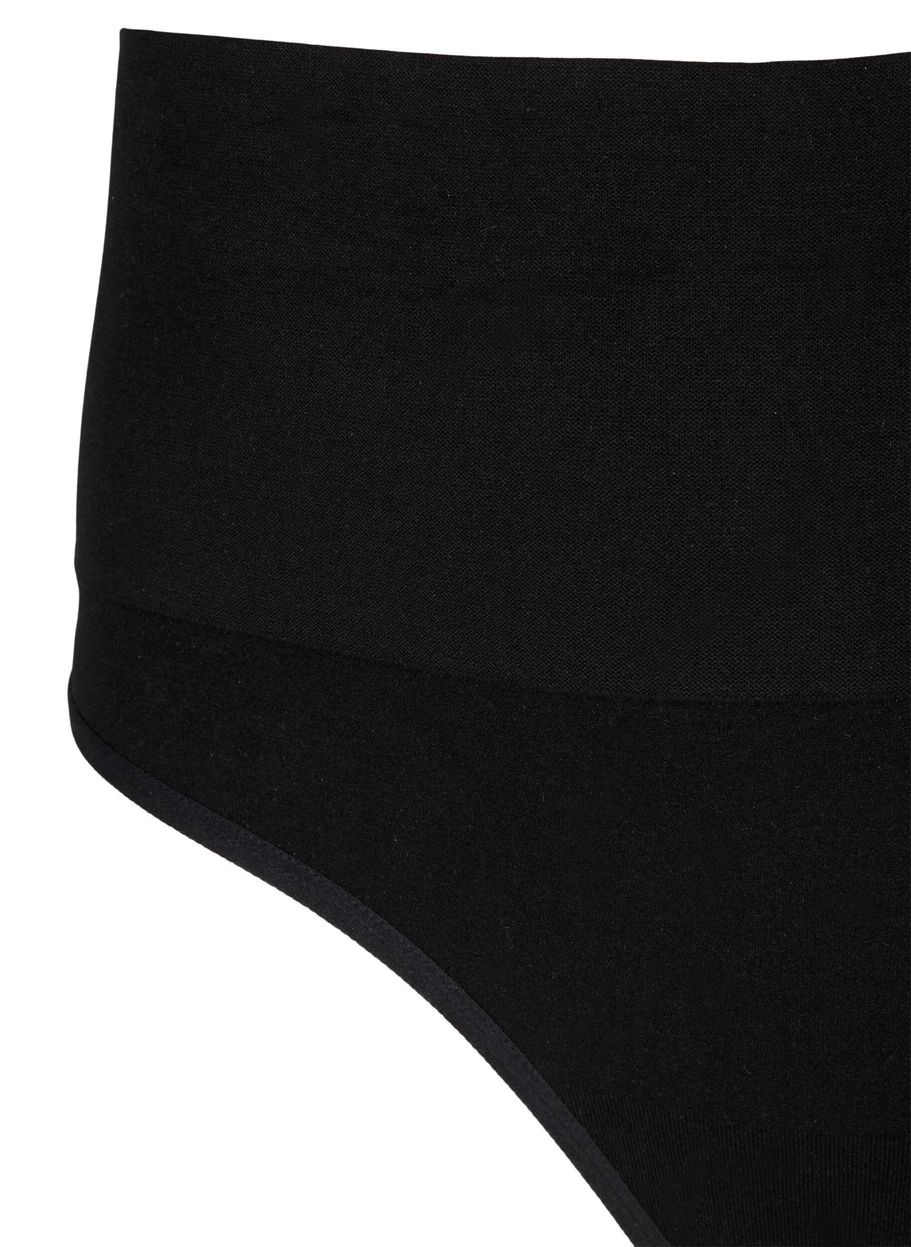 Zizzi Seamless g-streng med regul&aelig;r talje, Black, Packshot image number 2