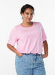 T-shirt med TENCEL&trade; Lyocell og striber, Lyser&oslash;d, Model image number 0