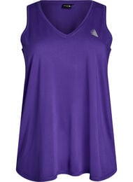 Tr&aelig;ningstop med v-udsk&aelig;ring , Lilla