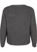 Strikket cardigan med bindedetaljer, Dark Grey Melange, Packshot image number 1