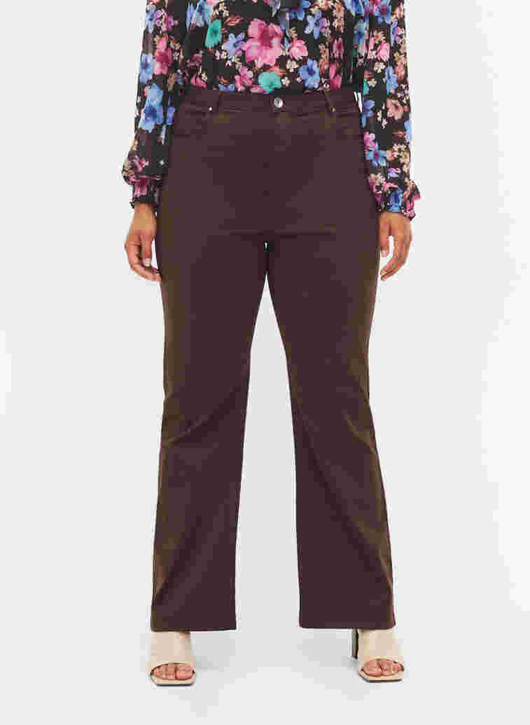 Flared jeans med ekstra høj talje, Molé, Model image number 2