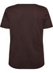 T-shirt i bomuld med frontmotiv, Brun, Packshot image number 1