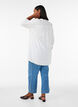 Tunika i bomuldsmusselin med broderi anglaise, Hvid, Model image number 2