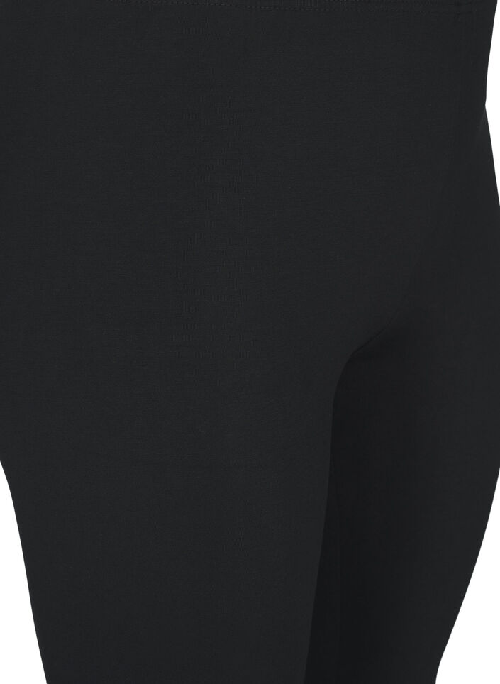 Basis 3/4 leggings i viskose , Black, Packshot image number 2