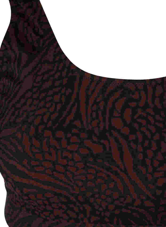 Printet bikini top med rund halsudskæring, Small Leopard, Packshot image number 2