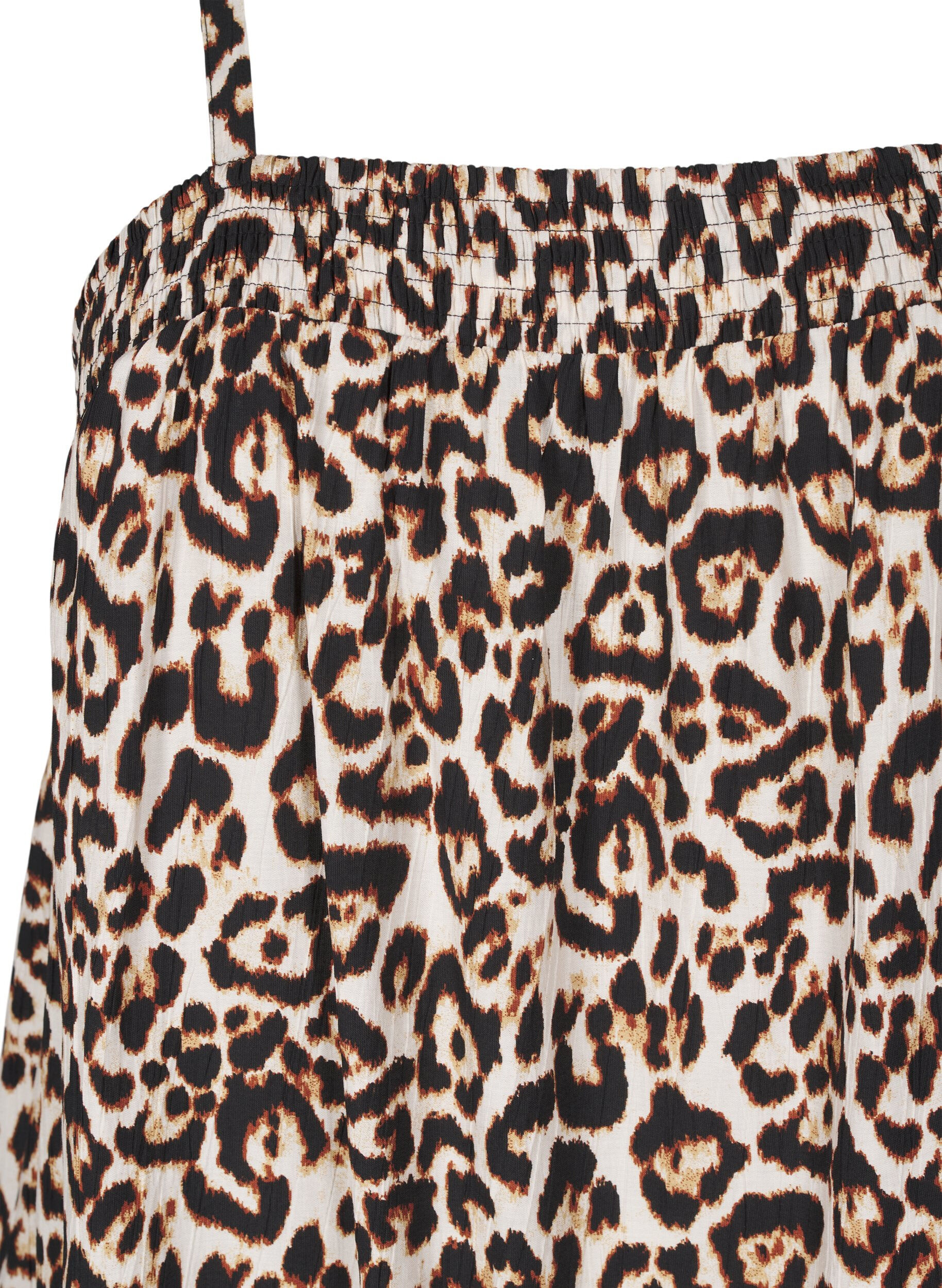 Zizzi Midilang stropkjole i viskose , Beige, Packshot image number 2