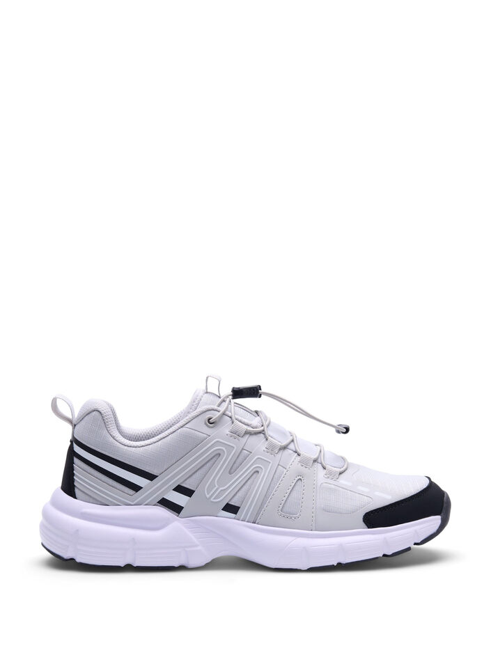 Wide fit - Sneakers med elastiske snørebånd, Vapor Blue, Packshot image number 0