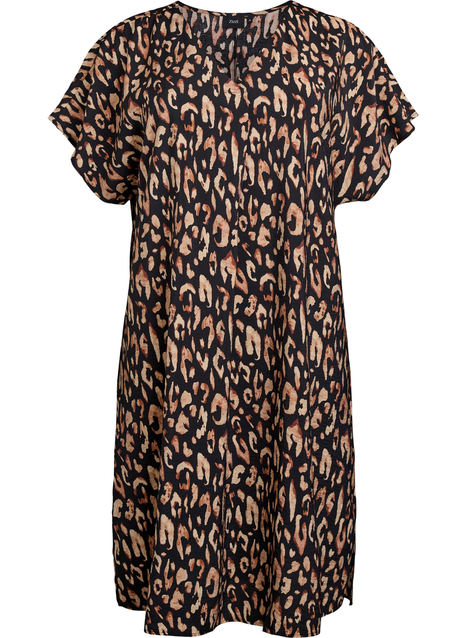 V-hals kjole i viskose