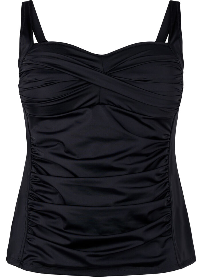 Draperet tankini, Sort, Packshot image number 0