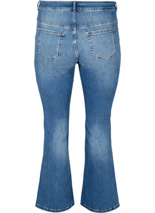 Ellen bootcut jeans med høj talje, Blue denim, Packshot image number 1