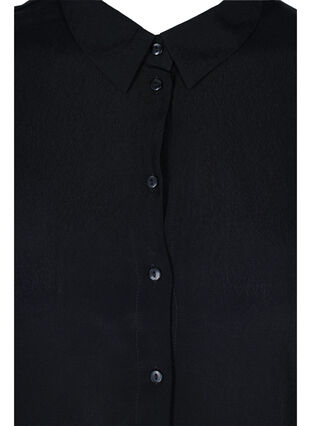 Viskose tunika med knapper, Black, Packshot image number 2