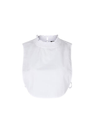 Skjortekrave med smock, Bright White, Packshot image number 0
