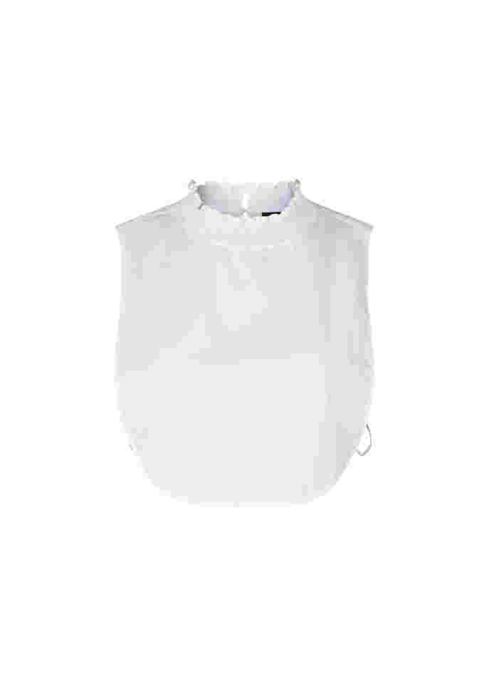 Skjortekrave med smock, Bright White