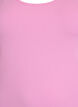 Ensfarvet basis top i bomuld, Lyserød, Packshot image number 2
