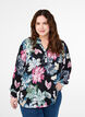 Langærmet bluse med blomsterprint, Rose Flower AOP, Model image number 0