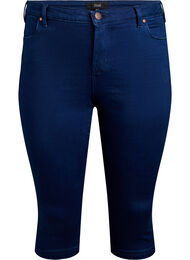 H&oslash;jtaljede Amy capri jeans med super slim fit, Bl&aring;