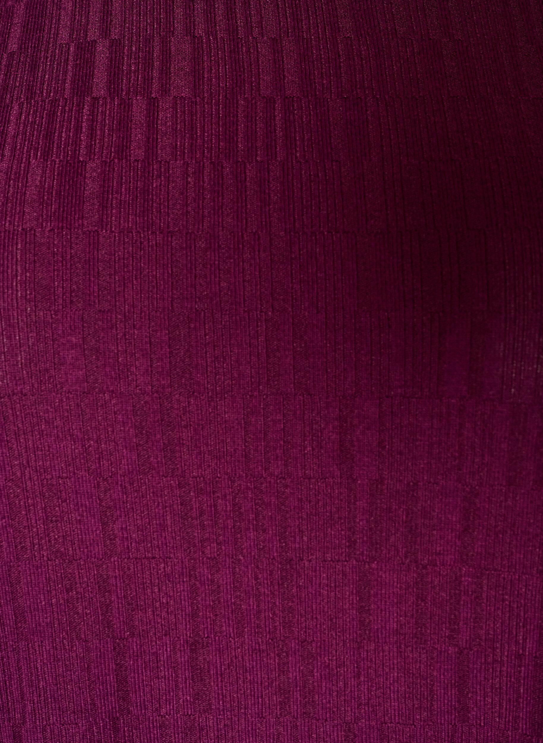 ZizziBluse med struktur og 3/4 &aelig;rmer, Lilla, Packshot image number 2