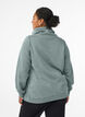 Sweatshirt med h&oslash;j krave og lommer, Gr&oslash;n, Model image number 2