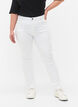 Slim fit Emily jeans med regul&aelig;r talje, Hvid, Model image number 2