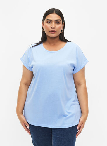 Kortærmet t-shirt i bomuldsblanding, Serenity, Model image number 0