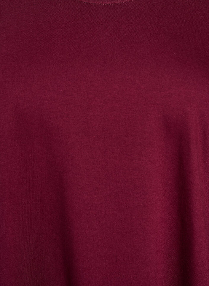 Ballonkjole med lommer, Mørk Bordeaux, Packshot image number 2