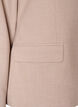 Klassisk blazer med enkel knaplukning og lommer, Beige, Packshot image number 3